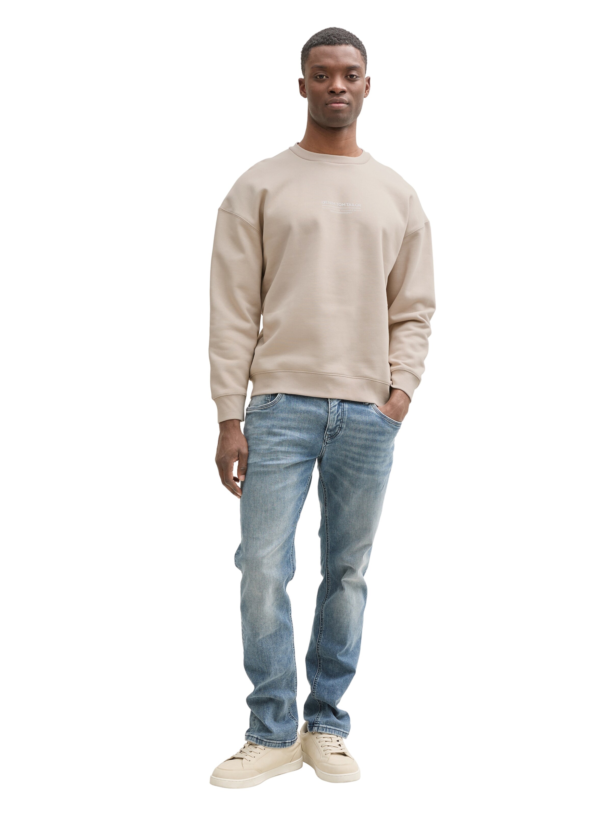 TOM TAILOR DENIM Sweatshirt in Grey