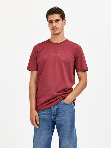 SELECTED HOMME Shirt 'BORIS' in Rood: voorkant
