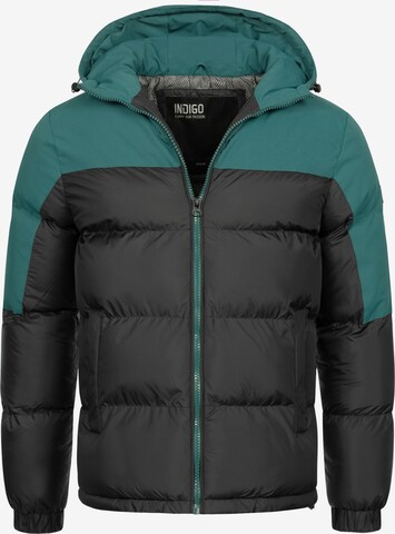 INDICODE JEANS Winterjacke 'Danix' in Schwarz: predná strana