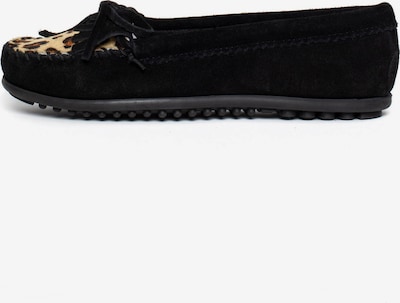 Mokasinai 'Kilty Plus' iš Minnetonka, spalva – smėlio spalva / ruda / juoda, Prekių apžvalga