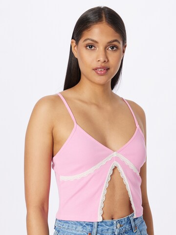 NEON & NYLON Top 'AZYM KENYA' in Roze: voorkant