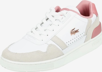 Baskets basses LACOSTE en blanc : devant