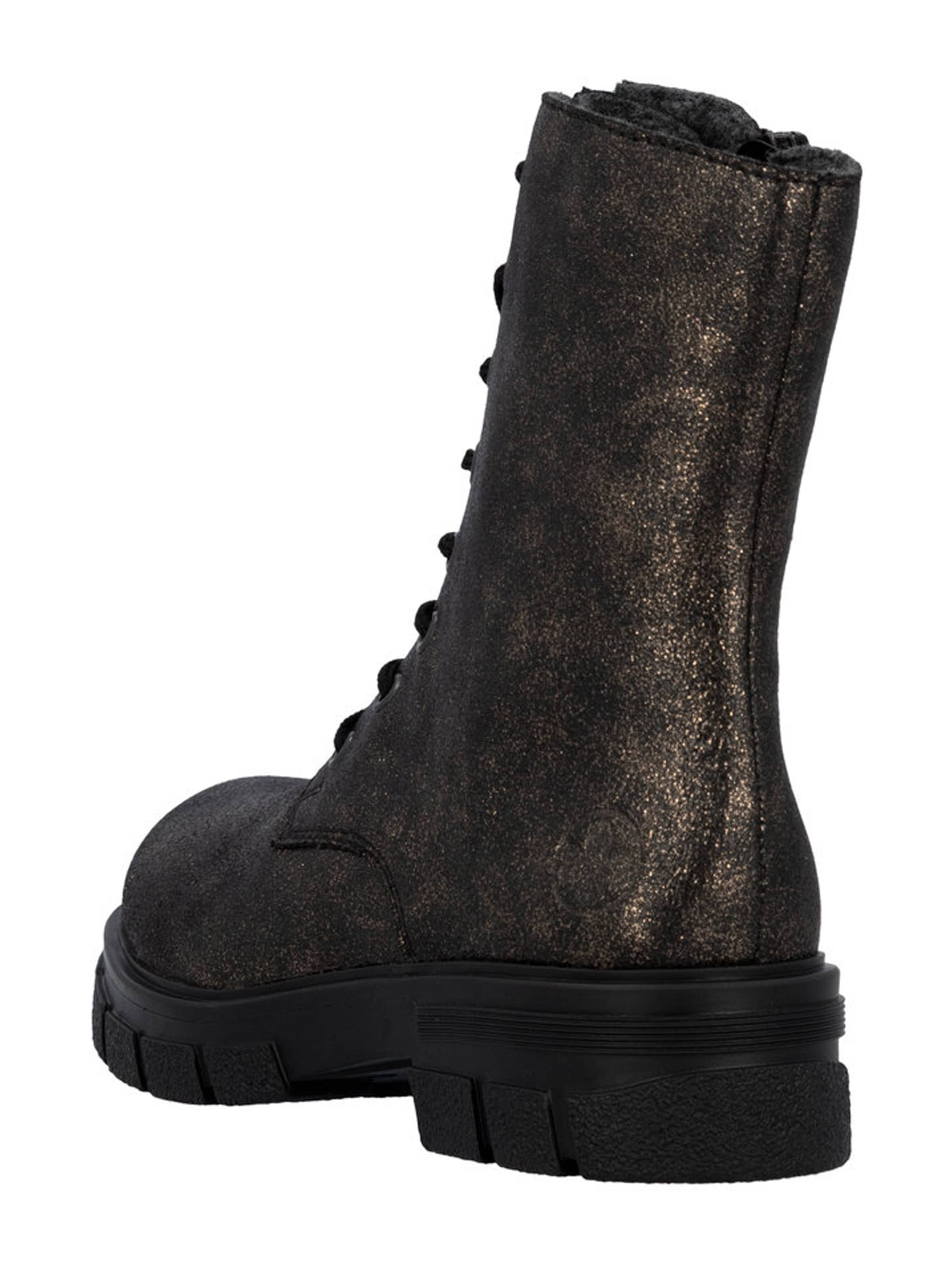 Rieker Lace-up bootie in Bronze