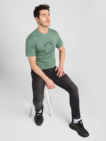 T-Shirt 'LAMER' Only & Sons en vert