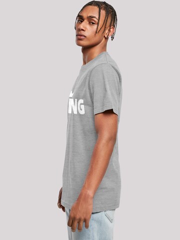 F4NT4STIC Shirt 'König der Löwen Movie Crown' in Grau