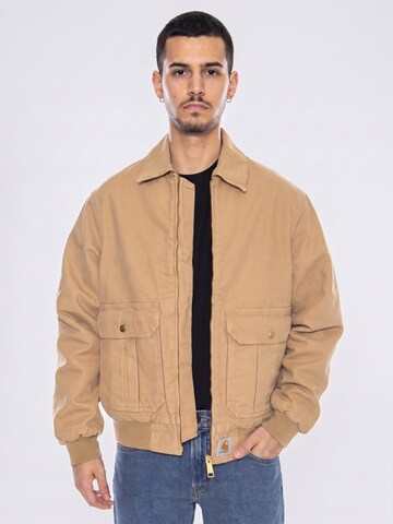 Carhartt WIP Between-season jacket 'Stanton Jacket Dusty H Brown' in Brown