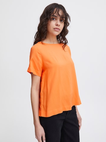 ICHI - Blusa 'Main' em laranja: frente