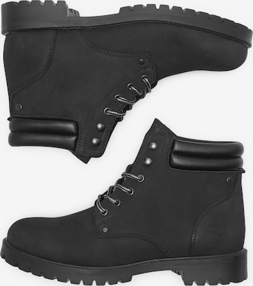 JACK & JONES Lace-Up Boots 'Stoke' in Grey