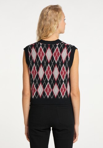 myMo ROCKS Knitted Vest in Black