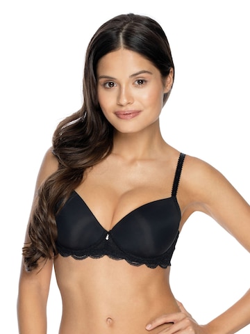 VIANIA Classic Bra 'Ava' in Black: front
