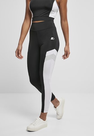 Starter Black Label Skinny Workout Pants in Black: front