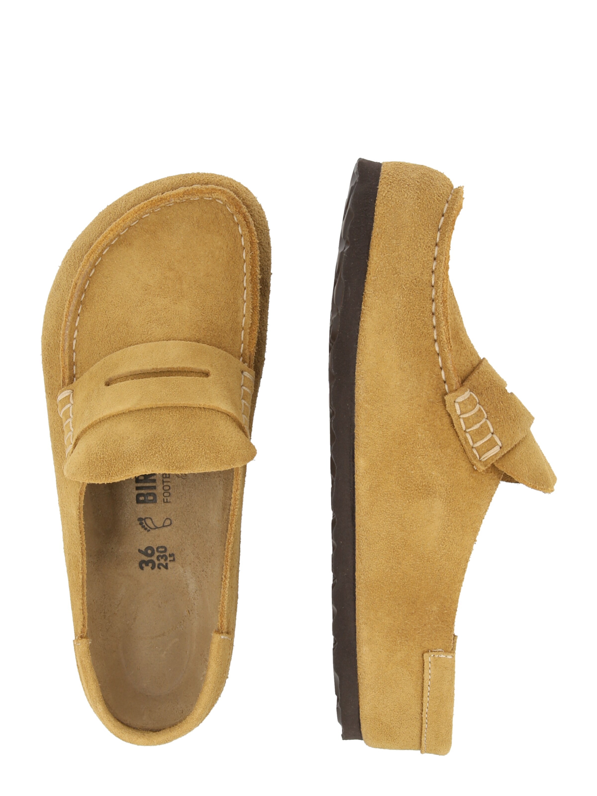 BIRKENSTOCK Mokasyny 'Naples' w kolorze brązowy