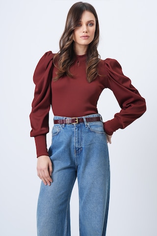 Trend Alaçatı Stili Bluza | oranžna barva