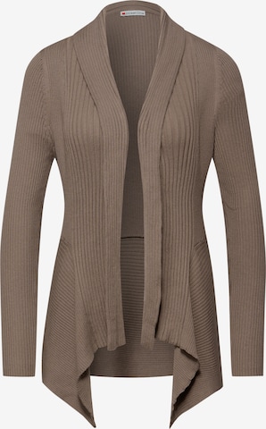 STREET ONE Knit Cardigan in Brown: front