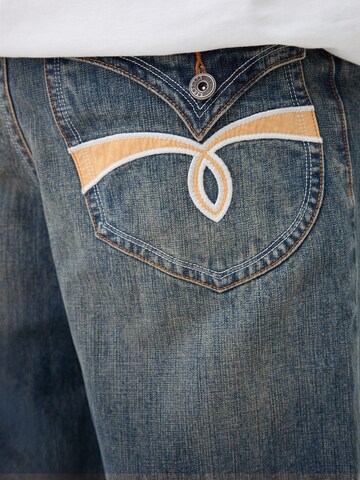 Bershka Loosefit Farmer - kék