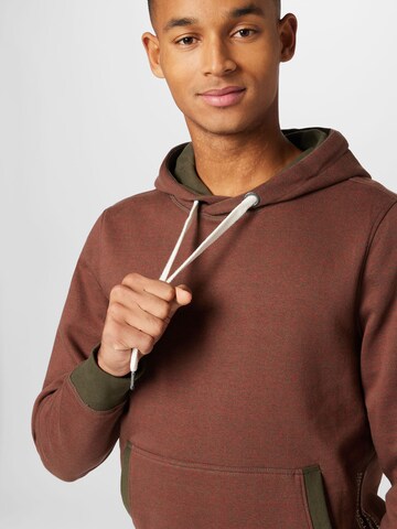 TOM TAILOR Sweatshirt in Brown