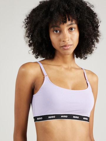 HUGO Bralette Bra in Purple: front