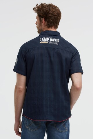CAMP DAVID Regular fit Button Up Shirt in Blue