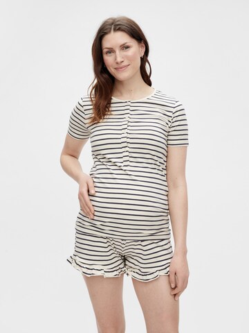 MAMALICIOUS Shirt 'Nadine Lia' in Beige: Vorderseite