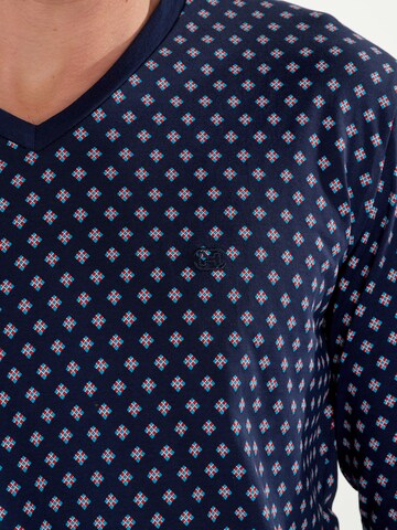 HOM Pyjama lang ' Salvador Buttoned ' in Blauw