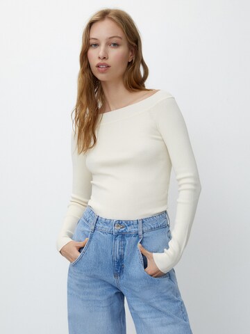 Pull&Bear Trui in Beige: voorkant