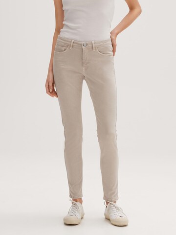 Skinny Jean 'Elma' OPUS en beige : devant