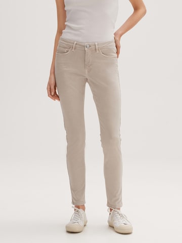 OPUS Skinny Jeans 'Elma' in Beige: front