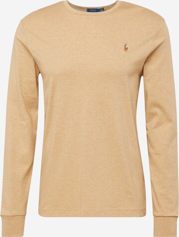 T-Shirt Polo Ralph Lauren en beige : devant