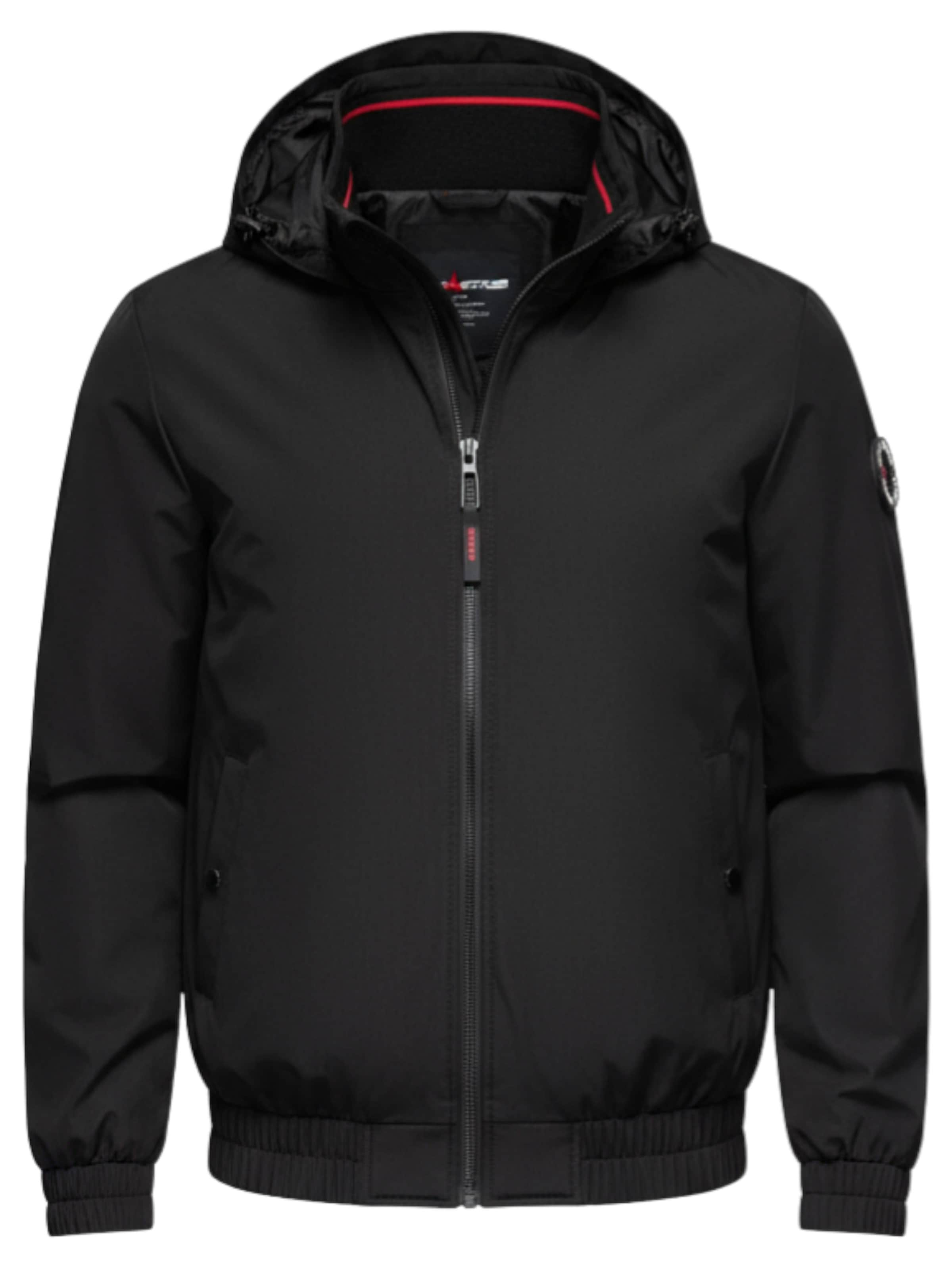 Ombre Tussenjas 'OM-JANP-0222' in Zwart: voorkant