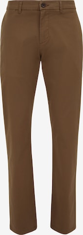 WE Fashion - Slimfit Pantalón chino en marrón: frente
