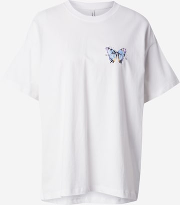 ONLY T-shirt i vit: framsida