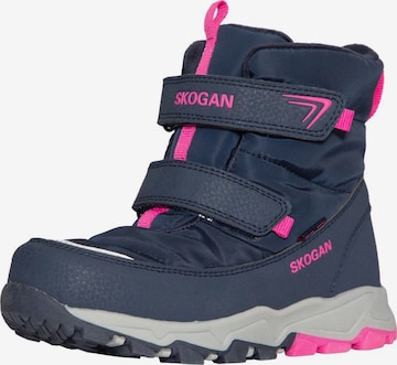SKOGAN Snow boots in Blue: front