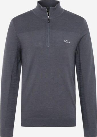 BOSS - Pullover 'Zomat' em cinzento: frente