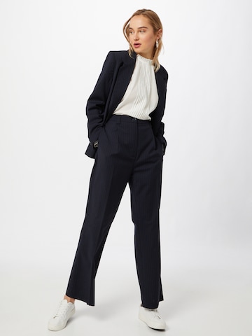 NUÉ NOTES Wide leg Pleat-front trousers 'Ludvig' in Blue