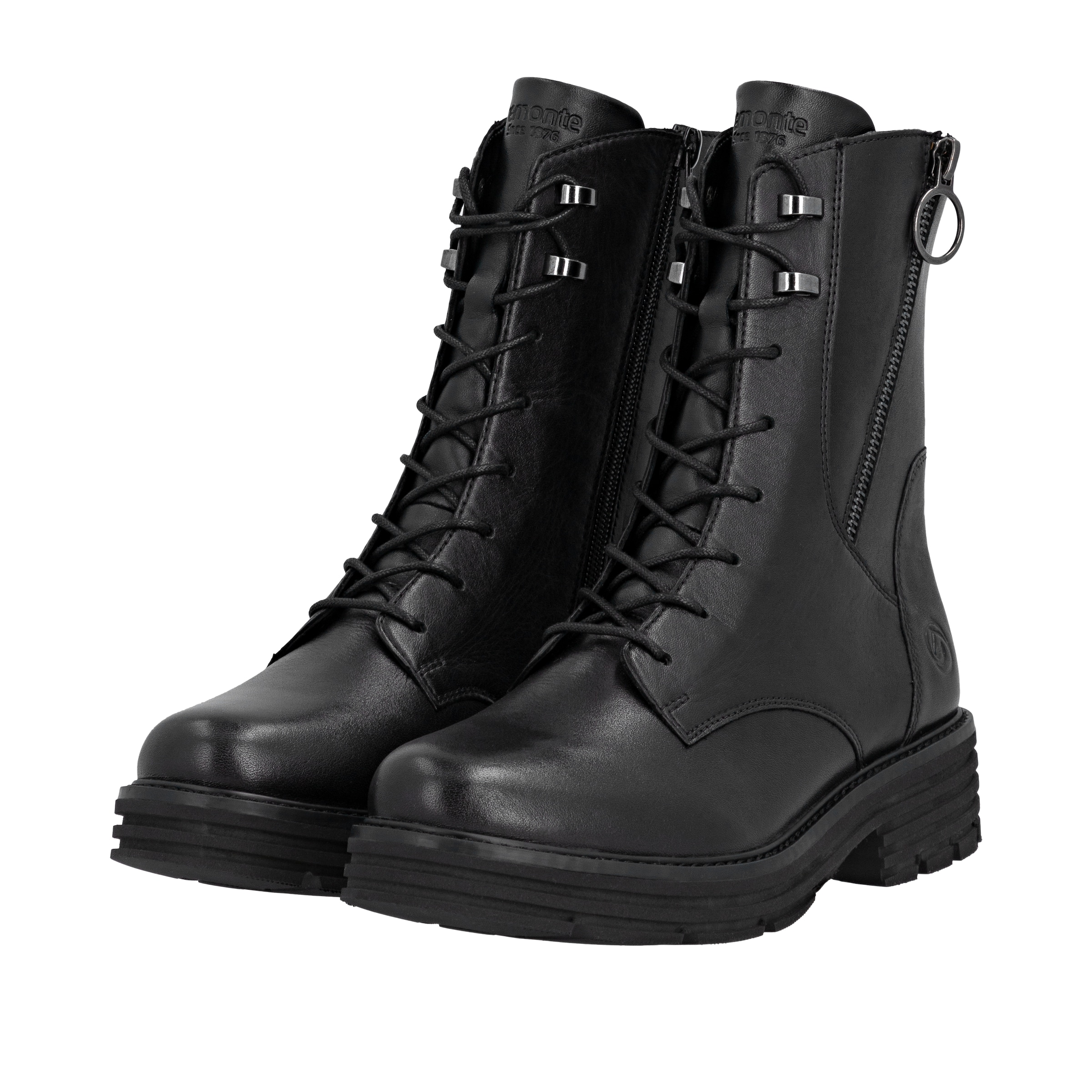 Bottines à lacets REMONTE en noir