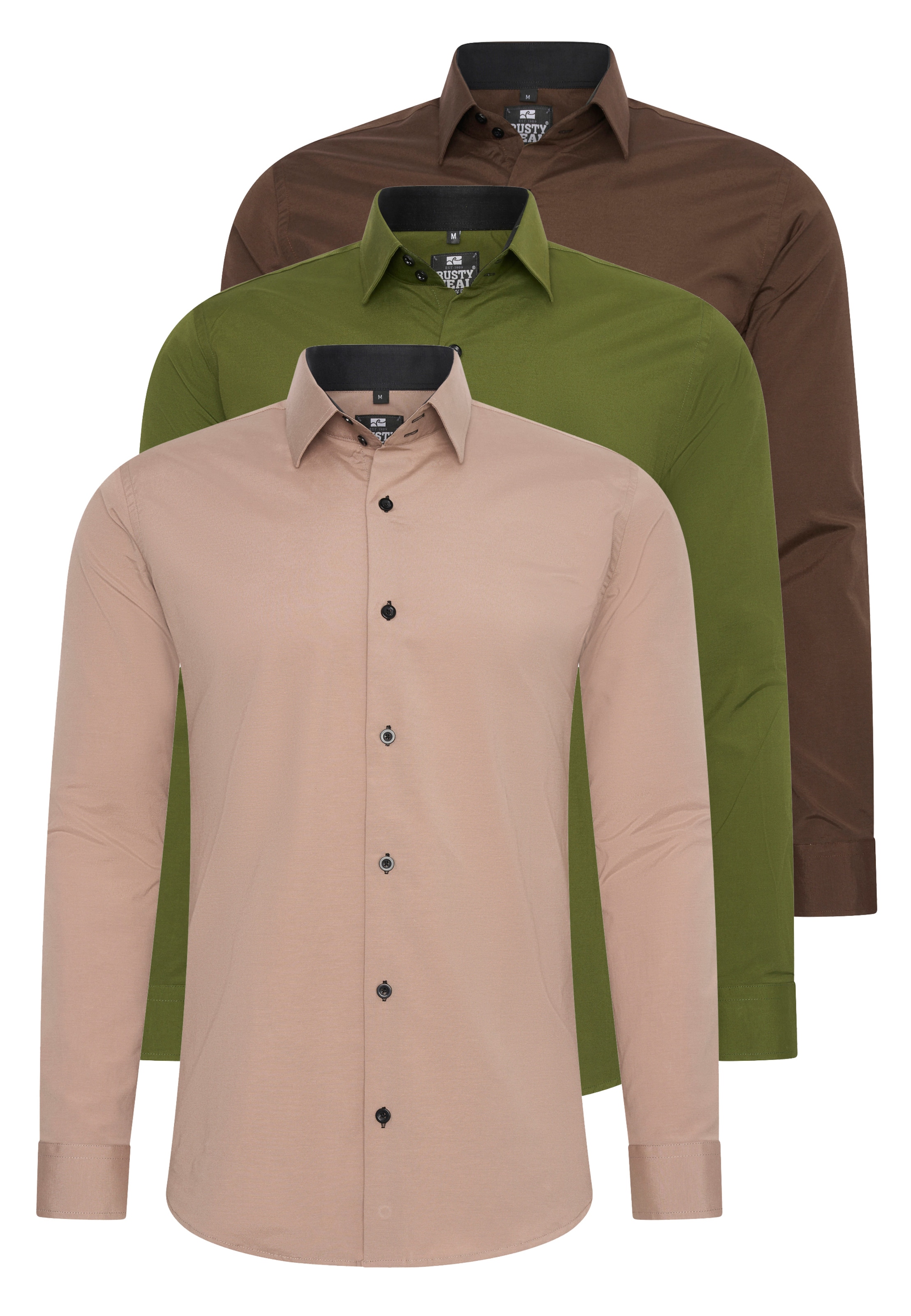 Rusty Neal Slim fit Button Up Shirt in Mixed colours: front