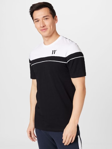 11 Degrees T-shirt i svart: framsida