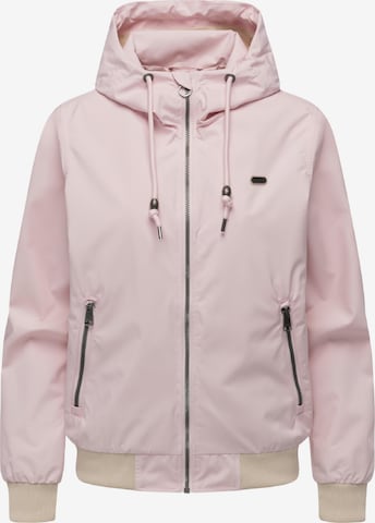 Giacca funzionale 'Nuggeta' di Ragwear Plus in rosa: frontale