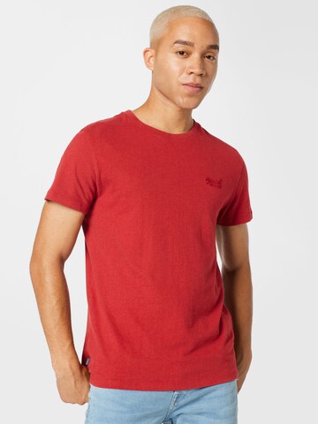 Superdry T-Shirt in Rot: predná strana