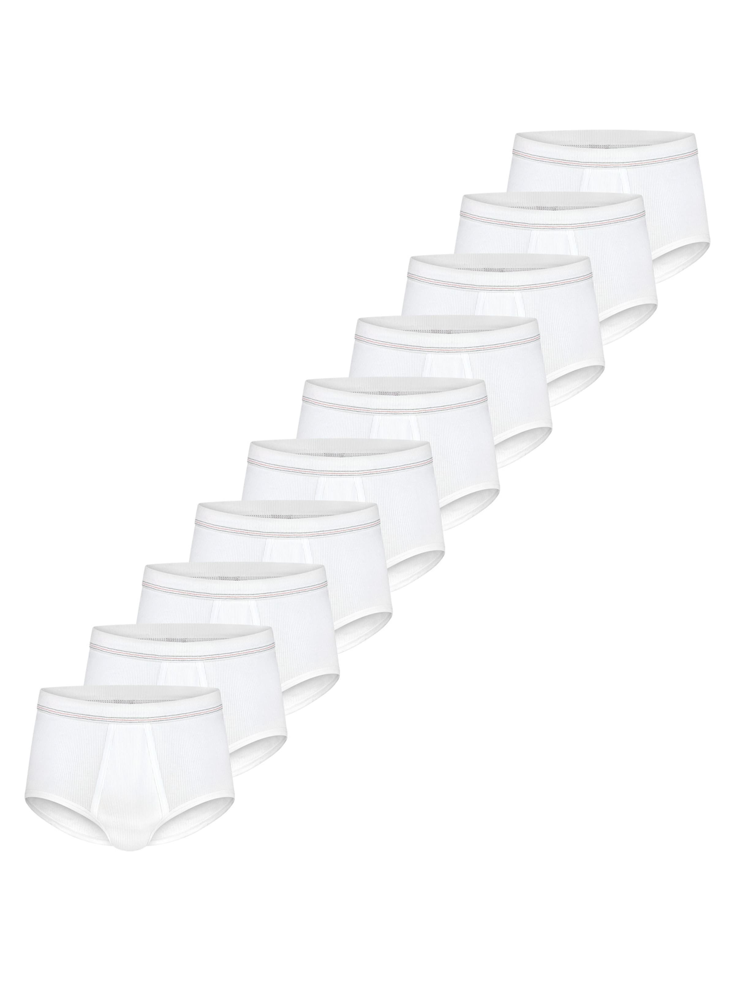 CON-TA Panty 'Doppelripp' in White: front