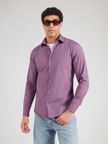 Calvin Klein Slim Fit Hemd 'ESSENTIALS' in Lila: Vorderseite