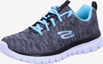 Baskets basses SKECHERS en gris : devant