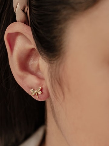 Hey Happiness - Pendientes 'Dragon Whisper' en oro