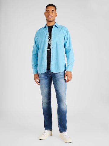 BOSS Black Regular fit Button Up Shirt 'Relegant 6' in Blue