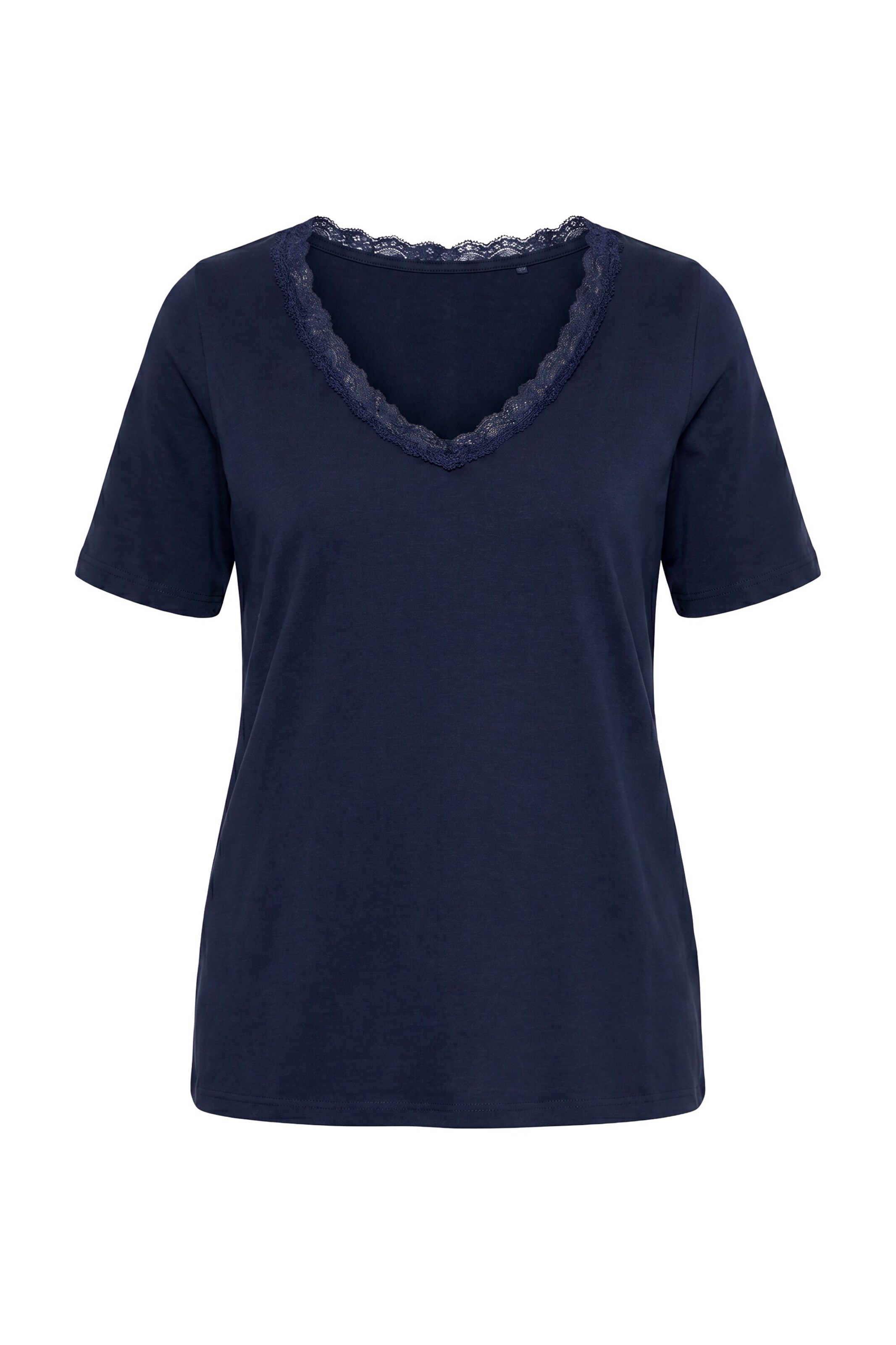 Ulla Popken Shirt in M-L in marine, Produktansicht