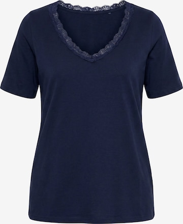 Ulla Popken Shirt in Blau: Vorderseite