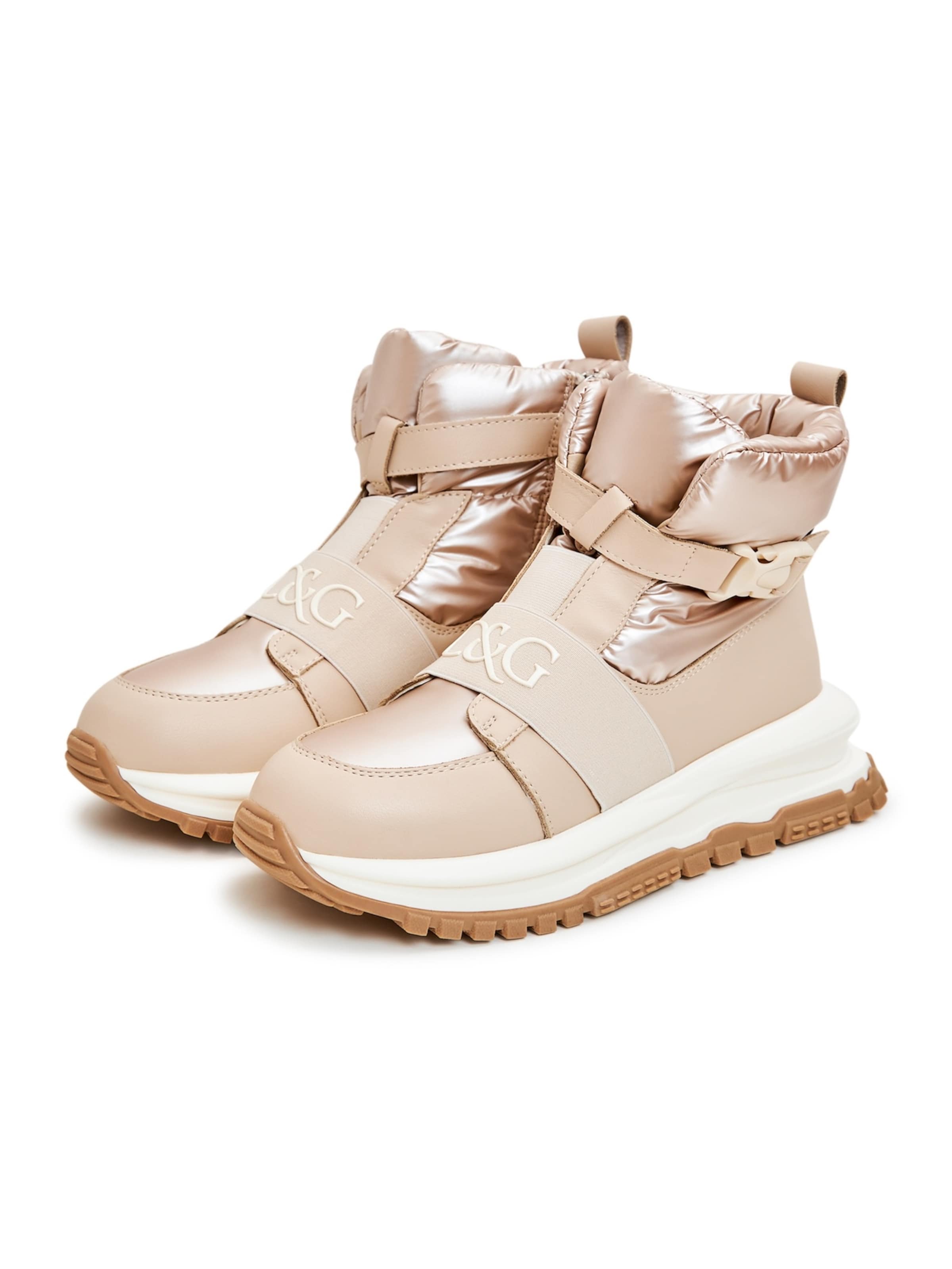 CESARE GASPARI Snowboots in Beige