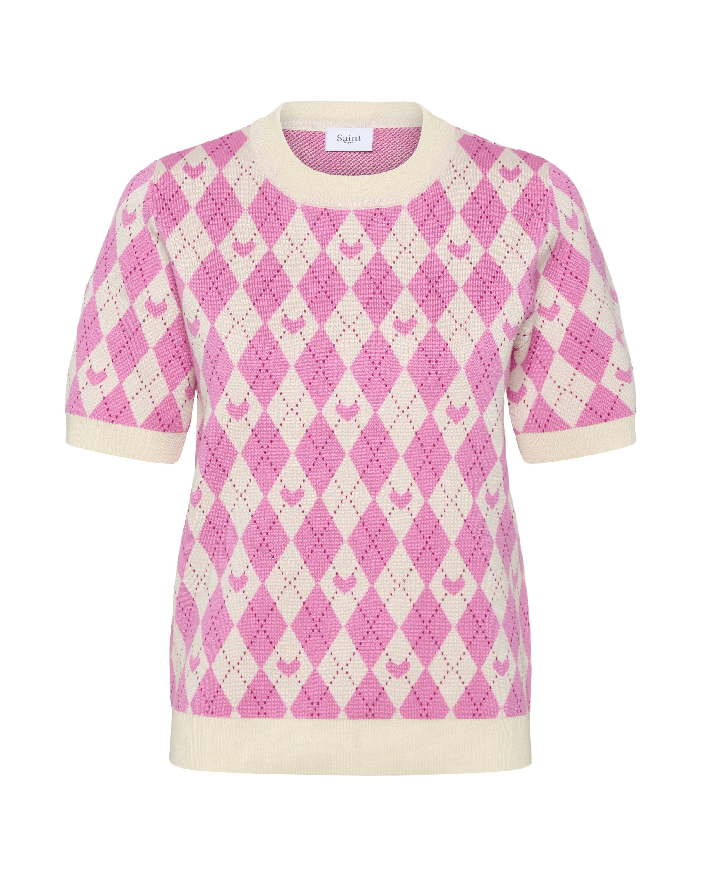 SAINT TROPEZ Pullover 'PamillaSZ SS' in Pink: Vorderseite
