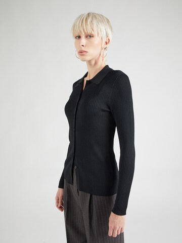 Lauren Ralph Lauren Strickjacke in Schwarz: Vorderseite