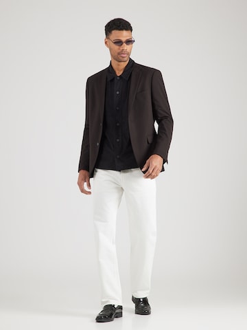 HUGO Regular Fit Hemd 'Enaso' in Schwarz